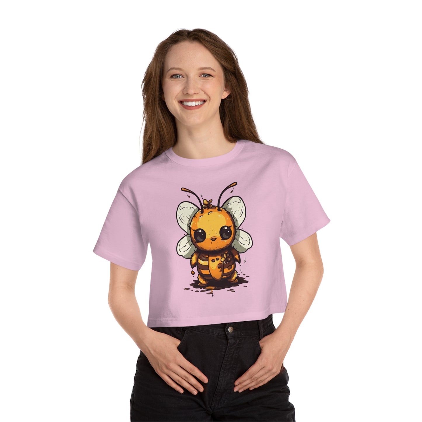 Bumble "Honey" Bee Champion Women's Heritage Cropped T-Shirt