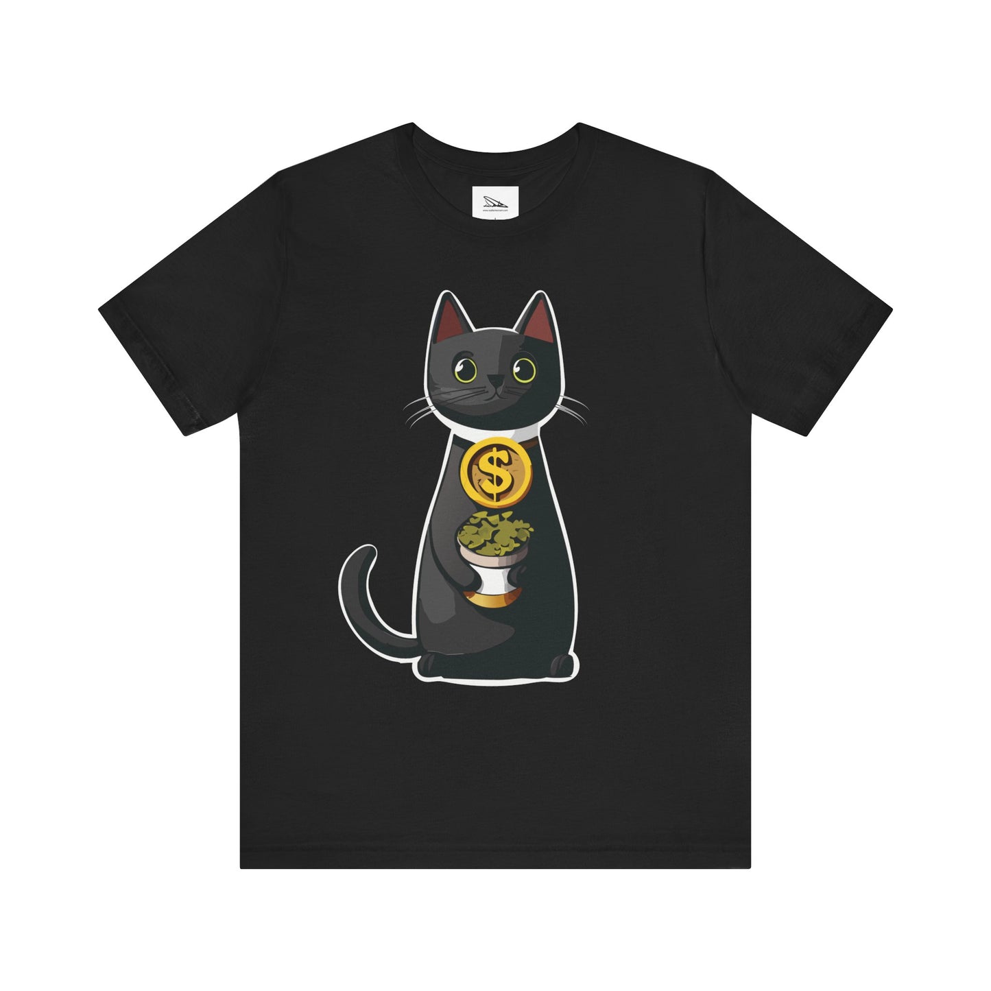 Black Cat Catnip Dealer Unisex Jersey Short Sleeve Tee