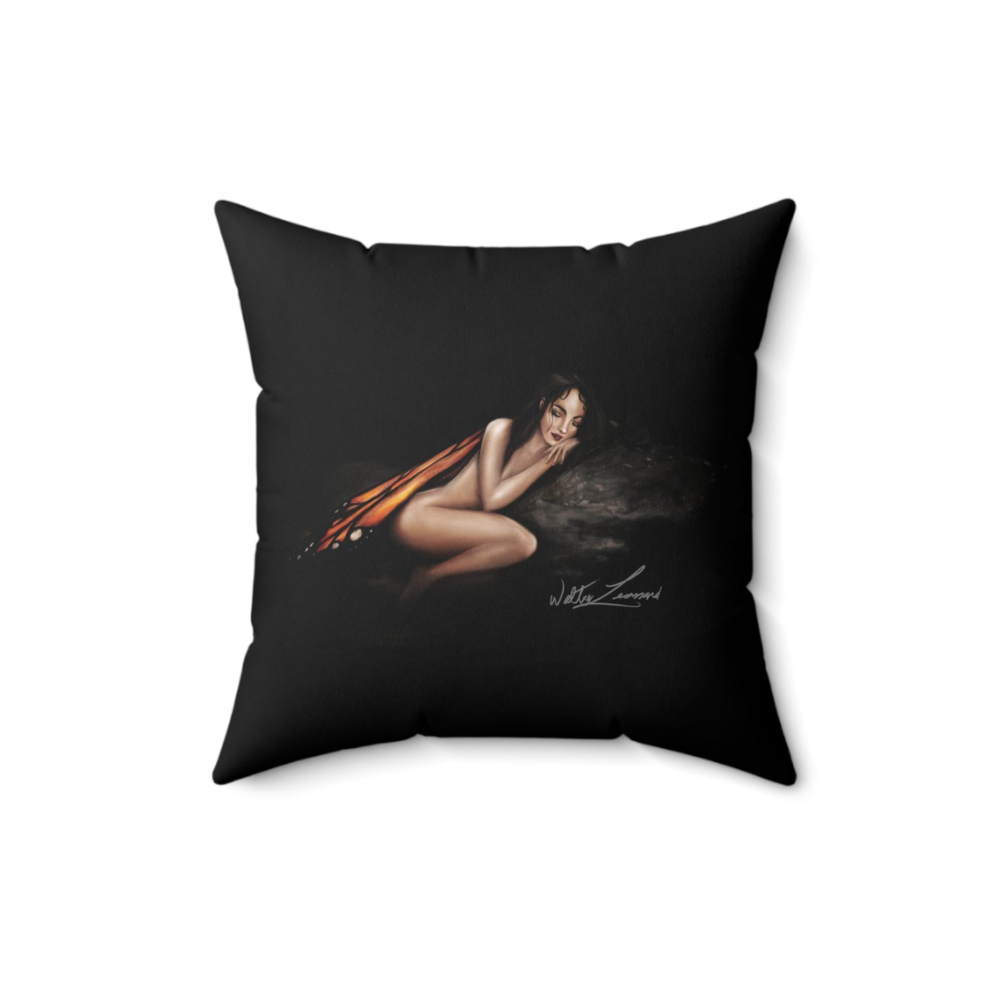 Monarch Faerie - Spun Polyester Square Pillow