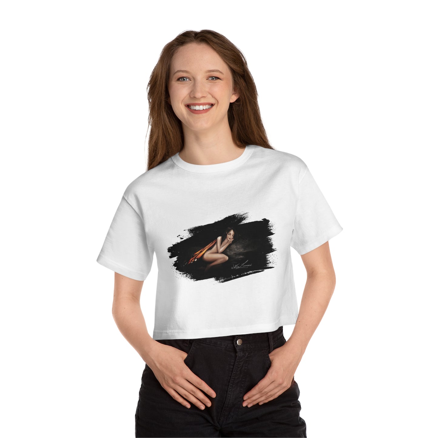 Monarch Faerie Champion Women's Heritage Cropped T-Shirt