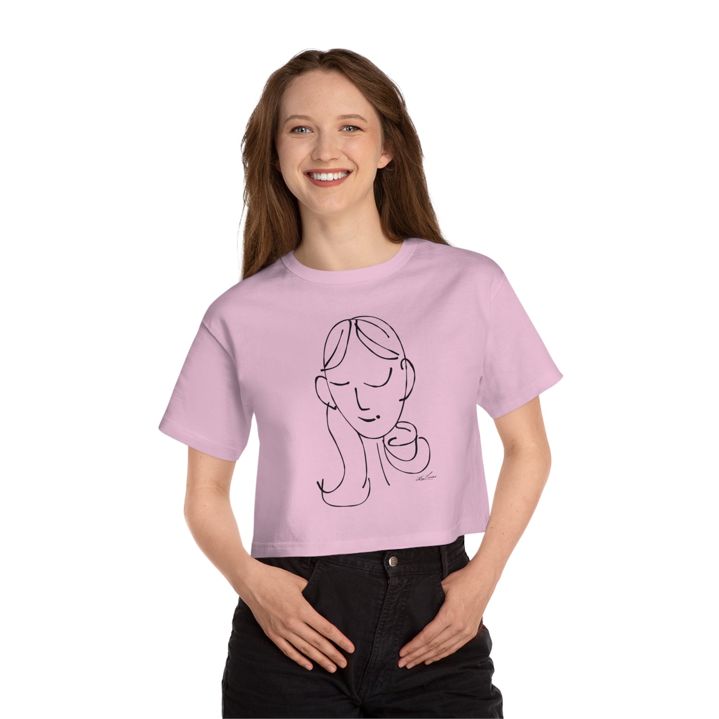 sem·i·co·lon girl by walterleonard Champion Women's Heritage Cropped T-Shirt