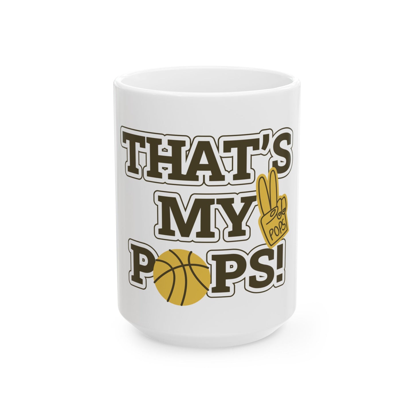 Basketball Dad Mug, Perfect Gift for Father's Day, Birthday, Sports Fan, Drinkware, Fun Coffee Cup