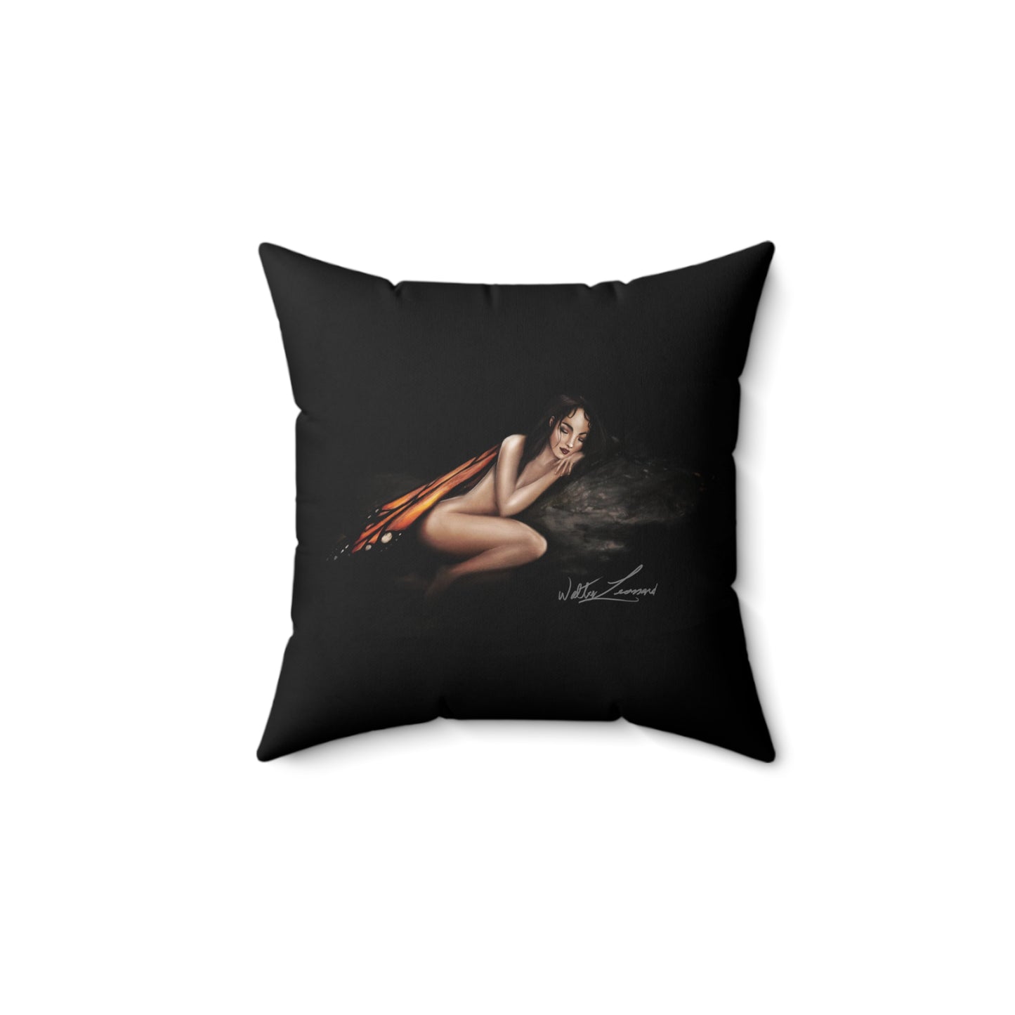 Monarch Faerie - Spun Polyester Square Pillow