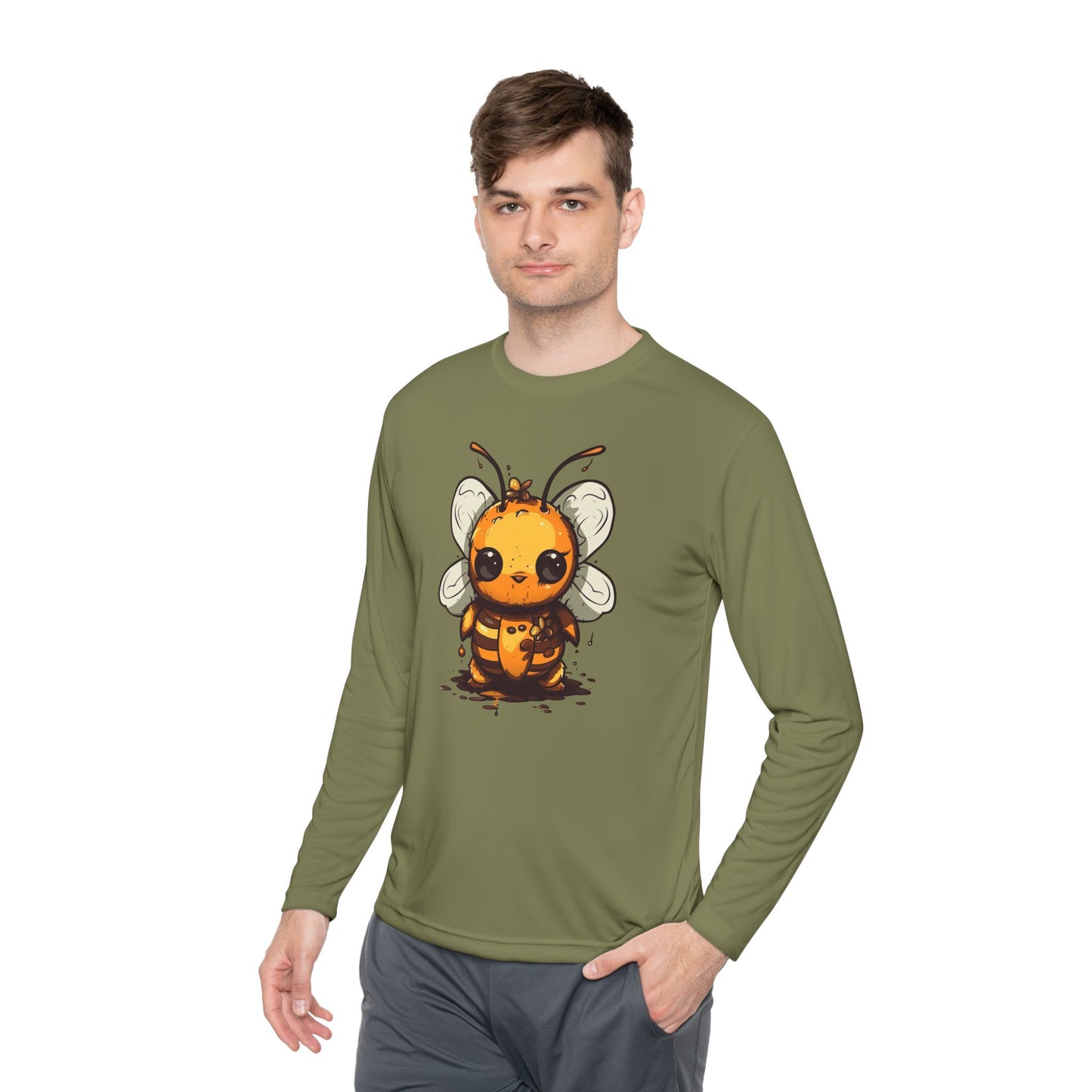 Bumble "Honey" Bee Unisex Lightweight Long Sleeve Tee