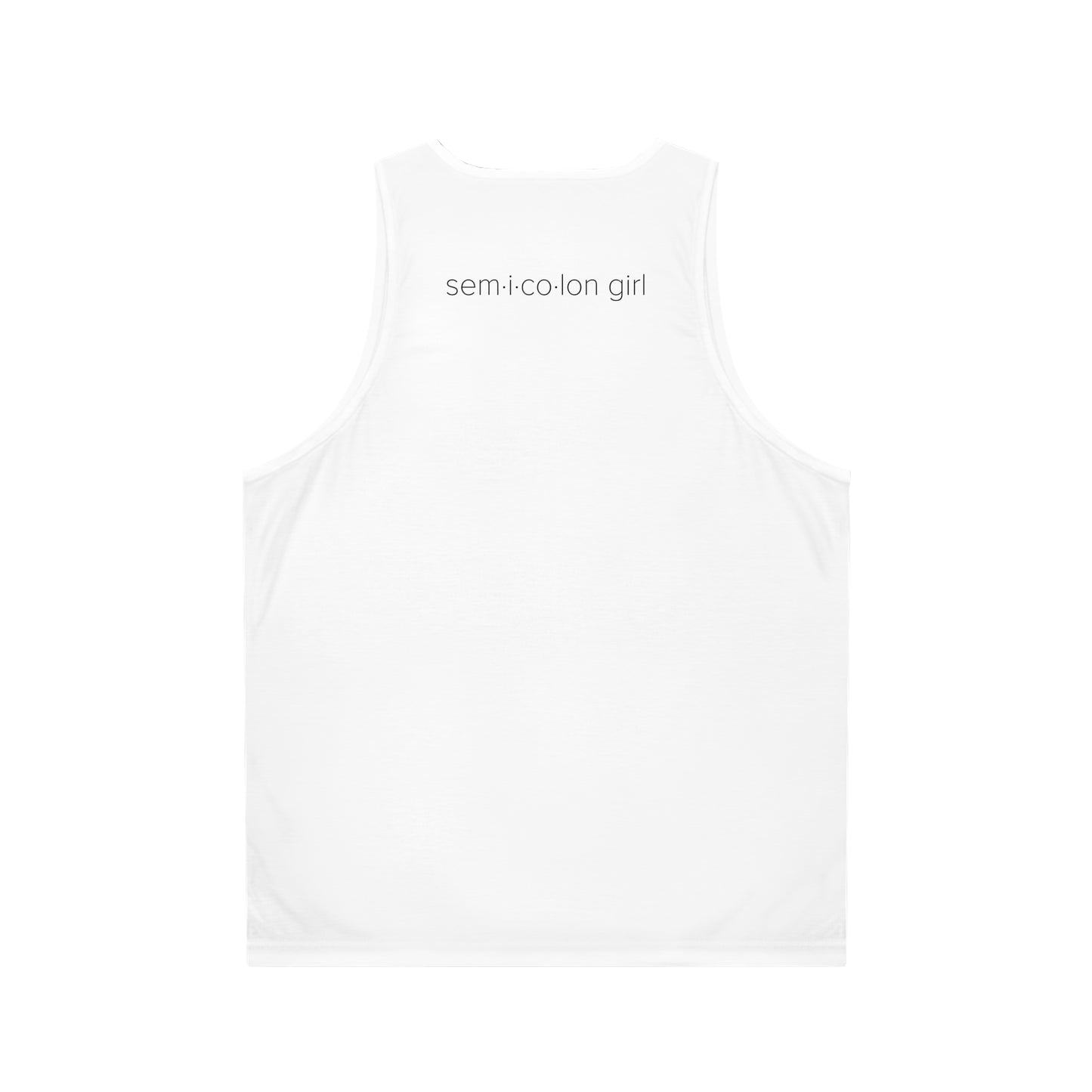 sem·i·co·lon by walterleonard Unisex Tank Top (AOP)