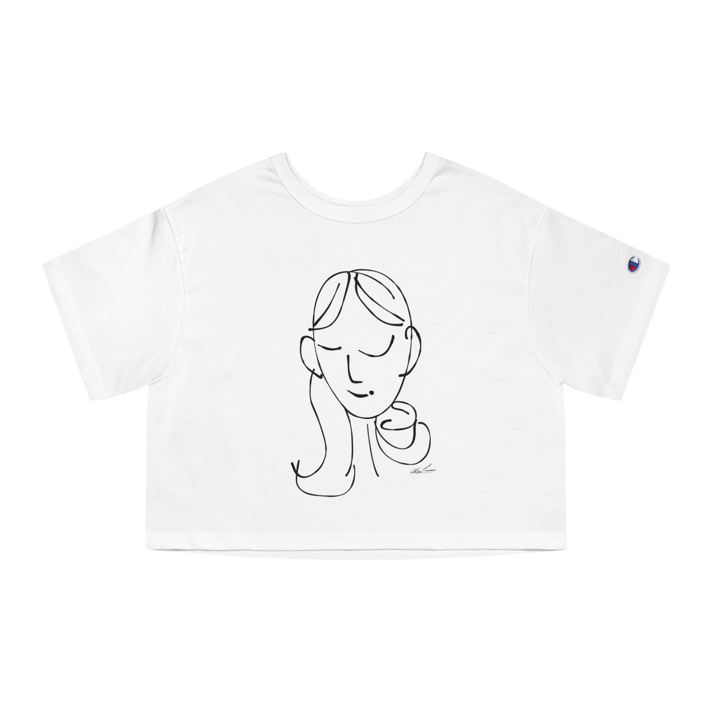 sem·i·co·lon girl by walterleonard Champion Women's Heritage Cropped T-Shirt