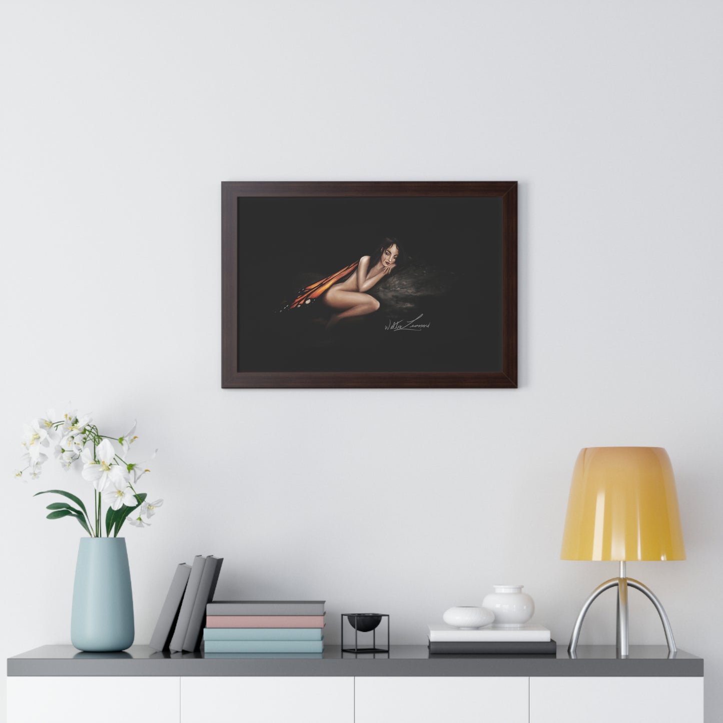 Monarch Faerie Framed Horizontal Poster