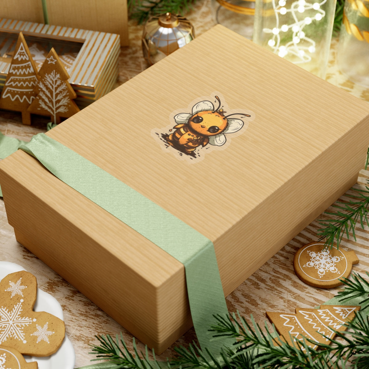 Bumble "Honey" Bee Kiss-Cut Stickers