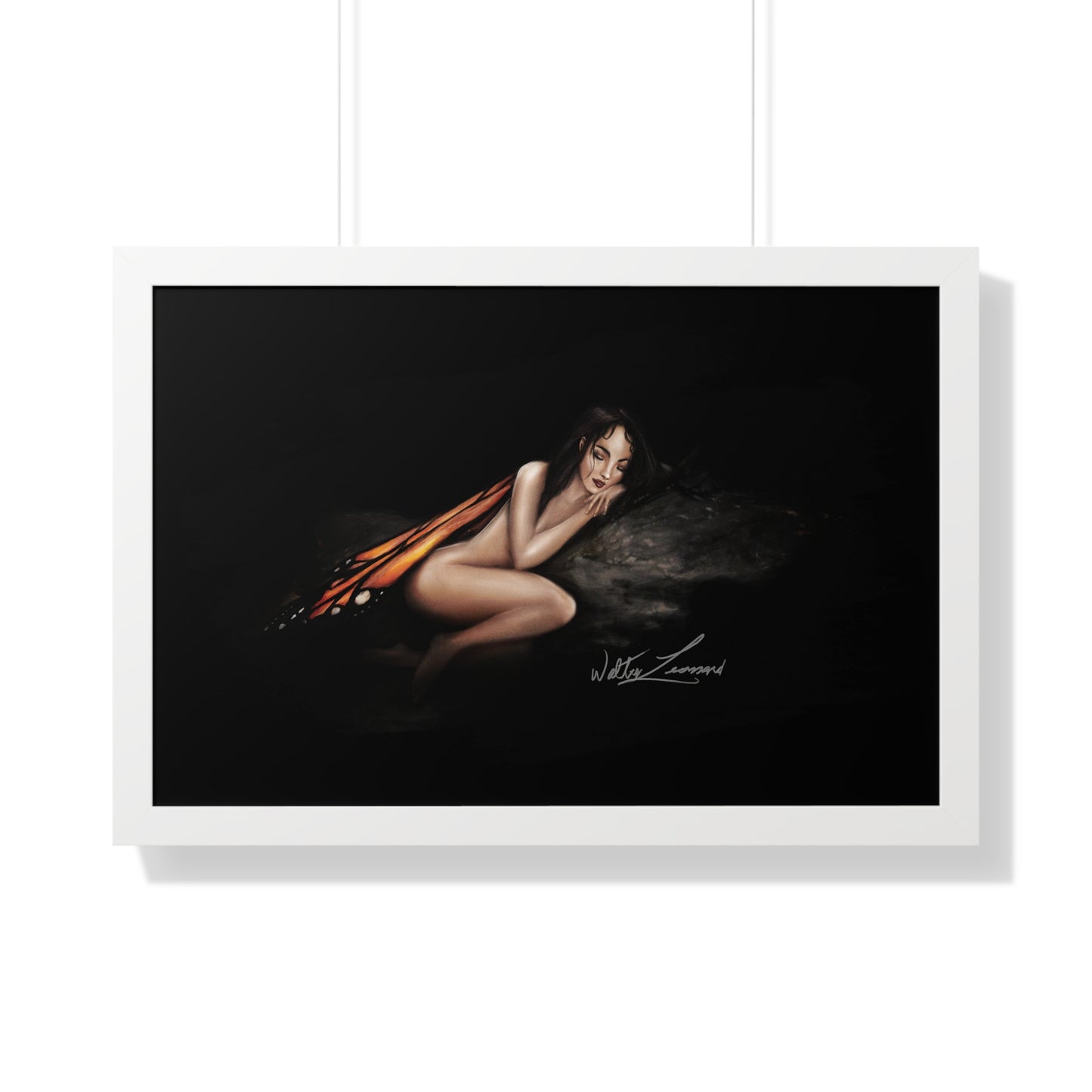 Monarch Faerie Framed Horizontal Poster