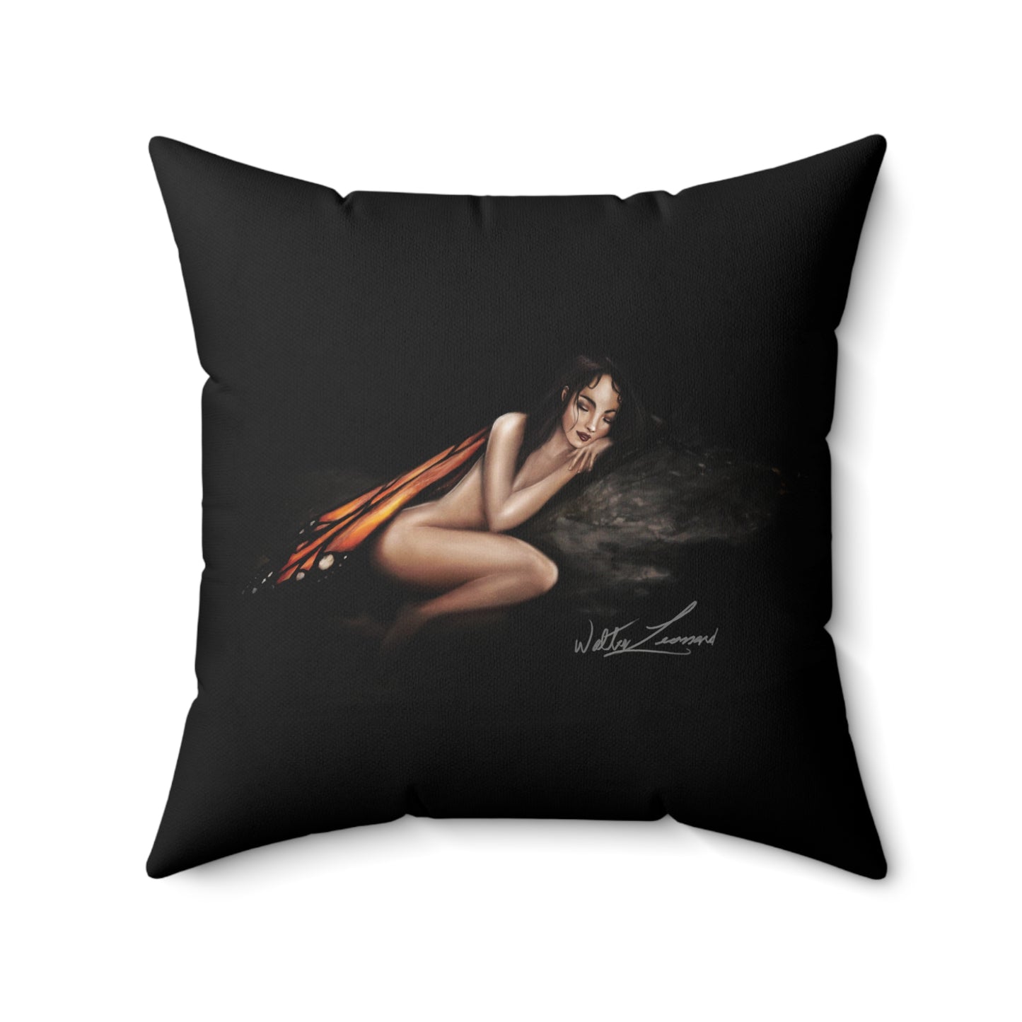 Monarch Faerie - Spun Polyester Square Pillow