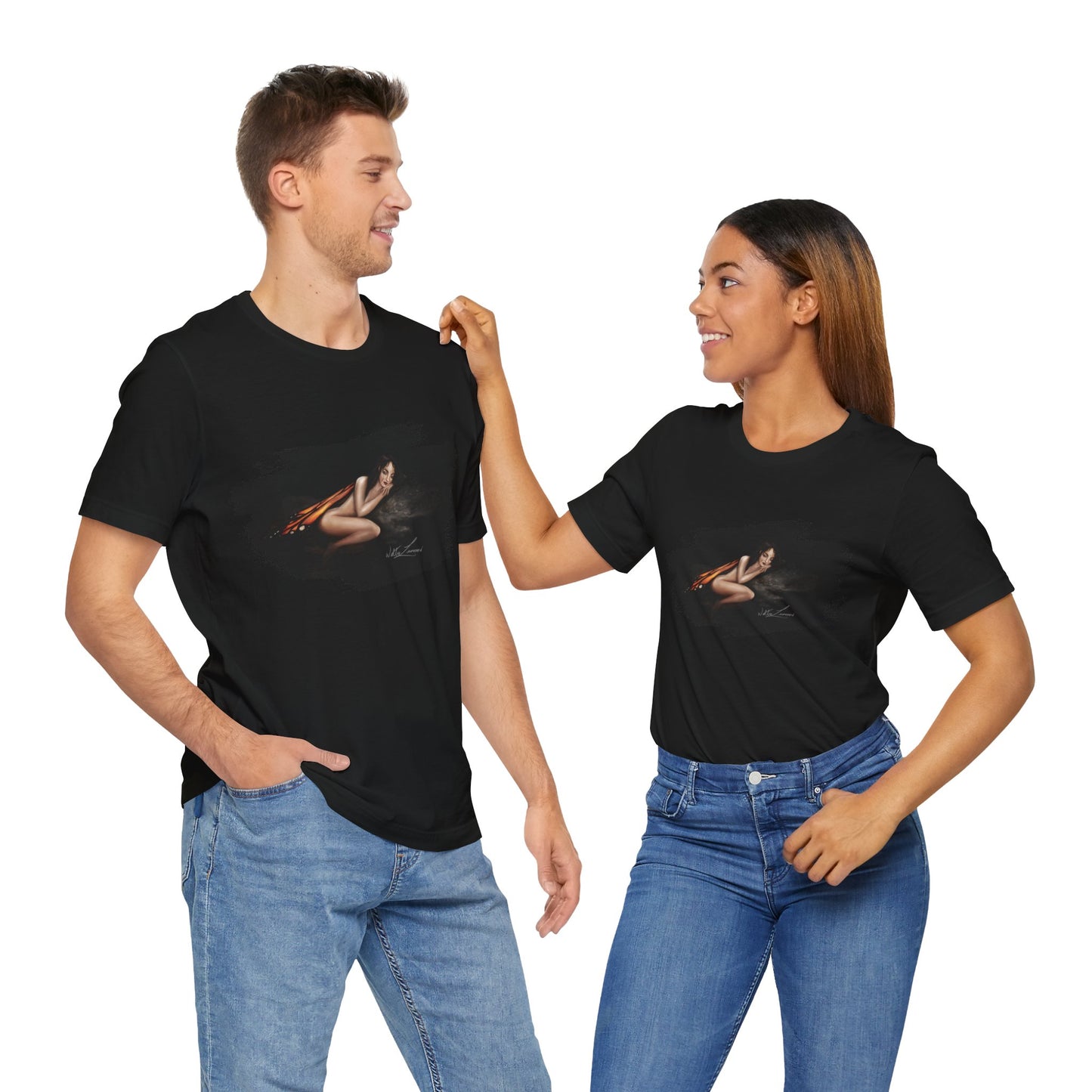 Monarch Faerie Graphic T-Shirt Unisex Jersey Short Sleeve Tee