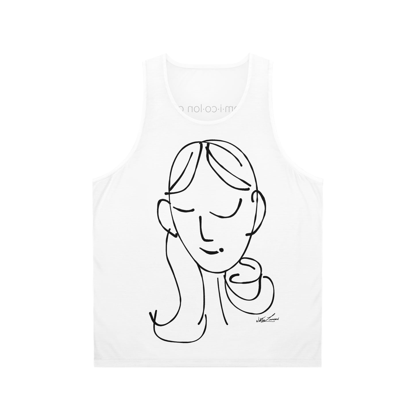 sem·i·co·lon by walterleonard Unisex Tank Top (AOP)