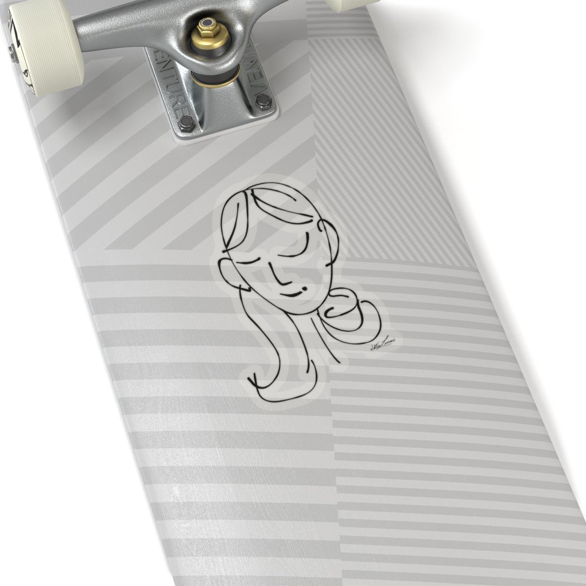 sem·i·co·lon girl by walterleonard Kiss-Cut Stickers
