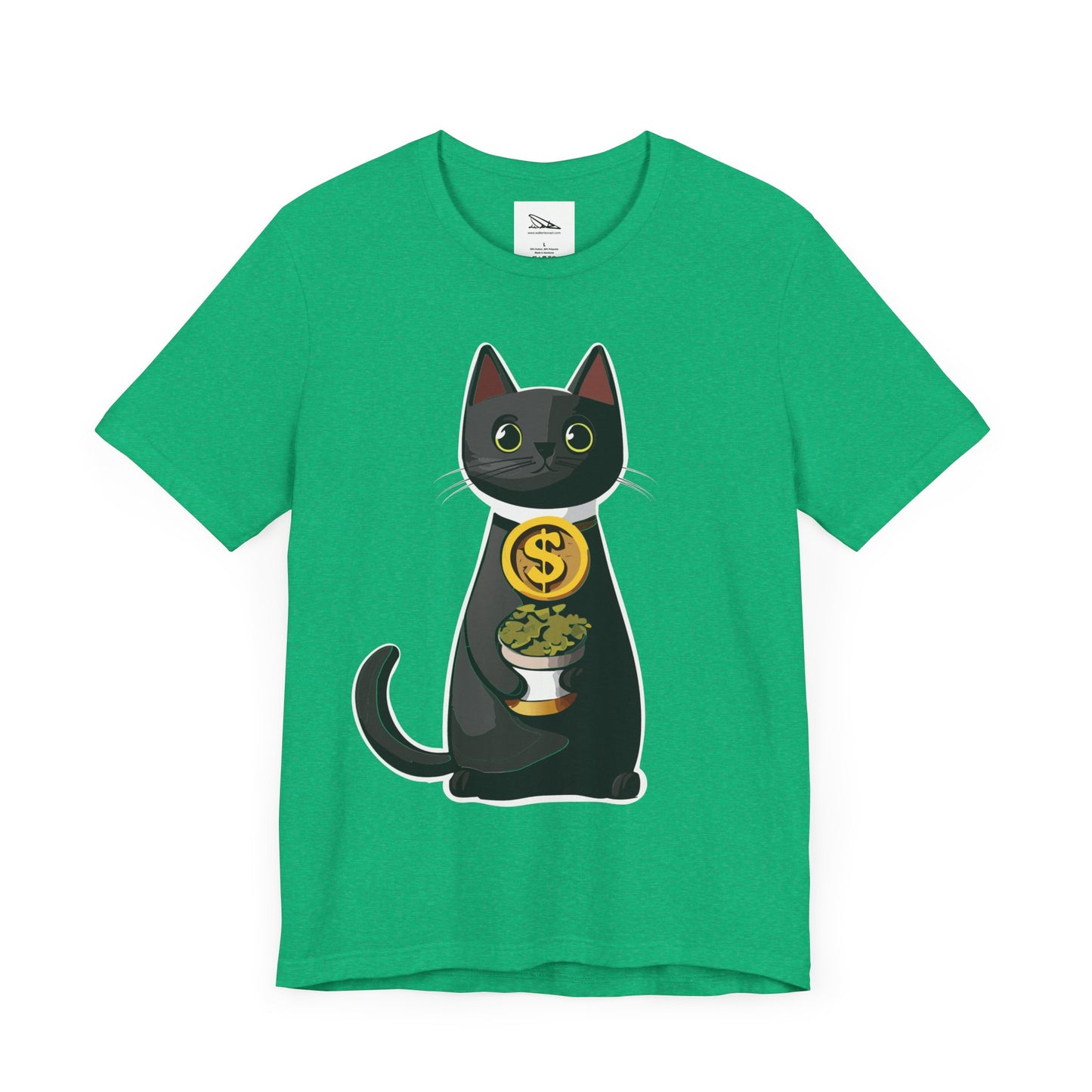 Black Cat Catnip Dealer Unisex Jersey Short Sleeve Tee