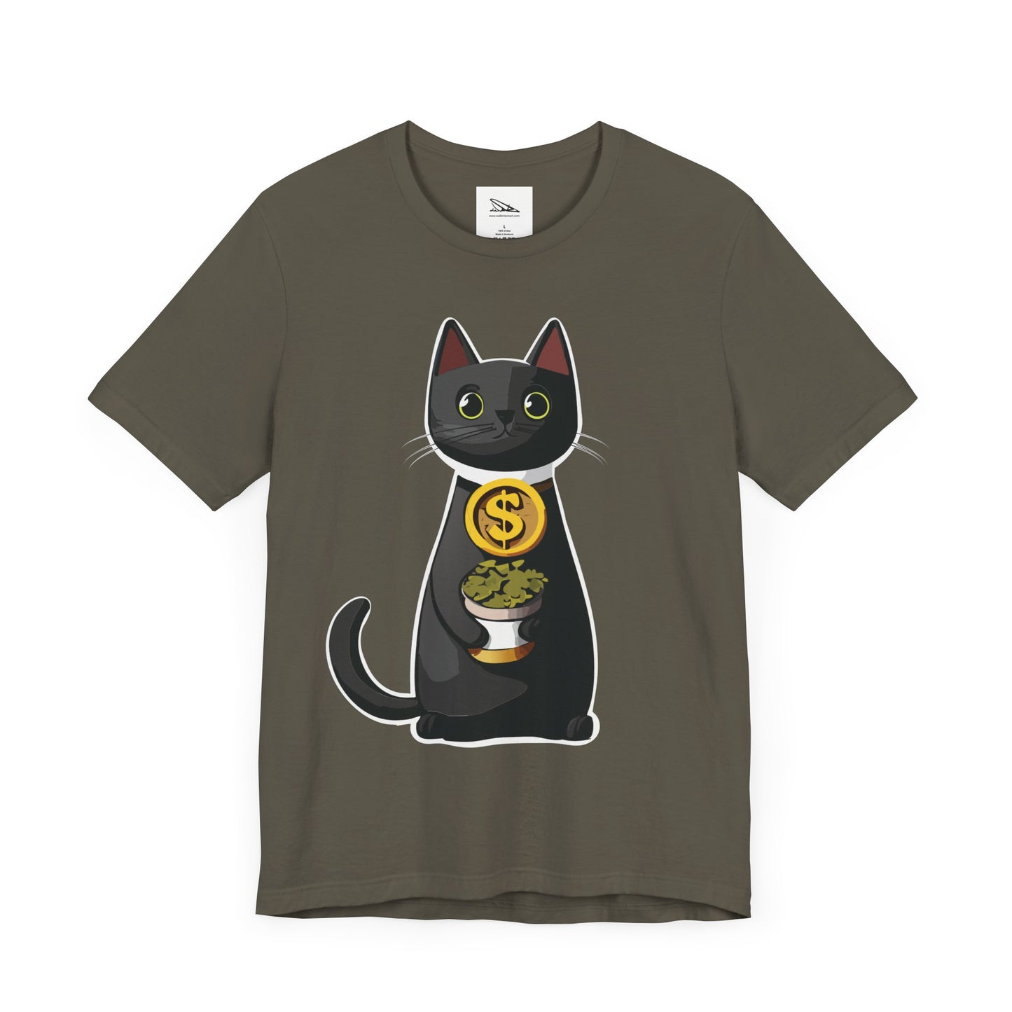 Black Cat Catnip Dealer Unisex Jersey Short Sleeve Tee