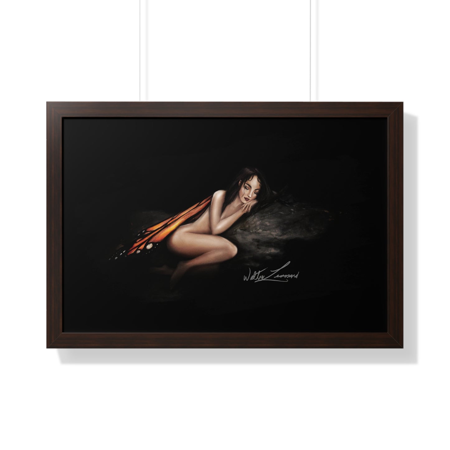 Monarch Faerie Framed Horizontal Poster