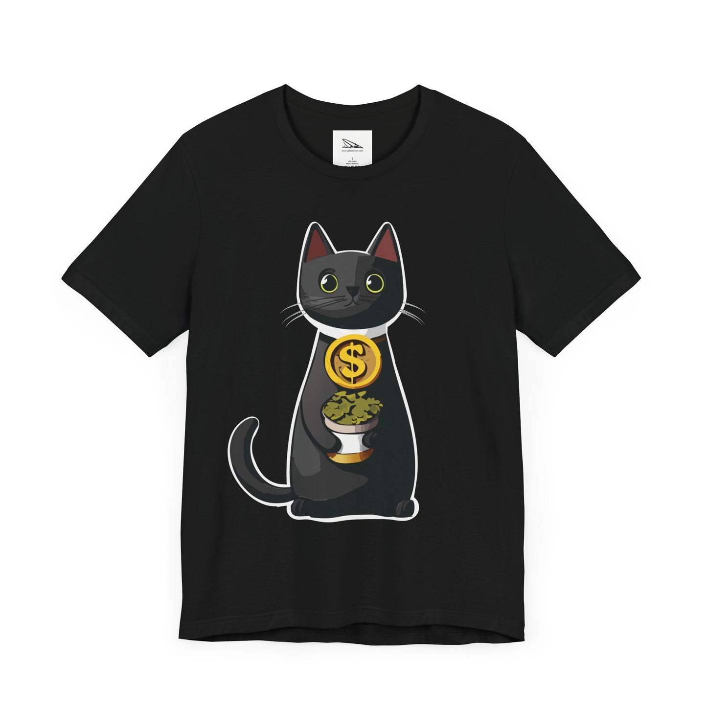 Black Cat Catnip Dealer Unisex Jersey Short Sleeve Tee