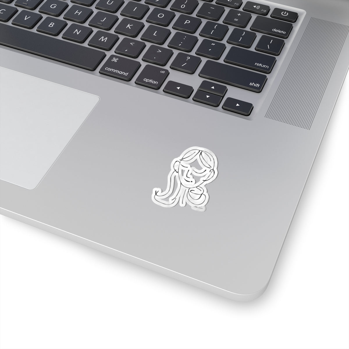 sem·i·co·lon girl by walterleonard Kiss-Cut Stickers
