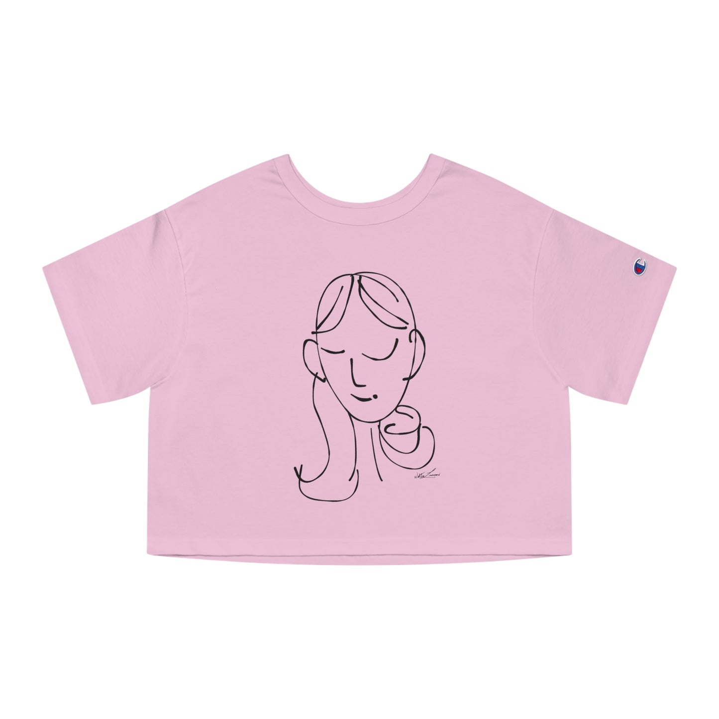 sem·i·co·lon girl by walterleonard Champion Women's Heritage Cropped T-Shirt