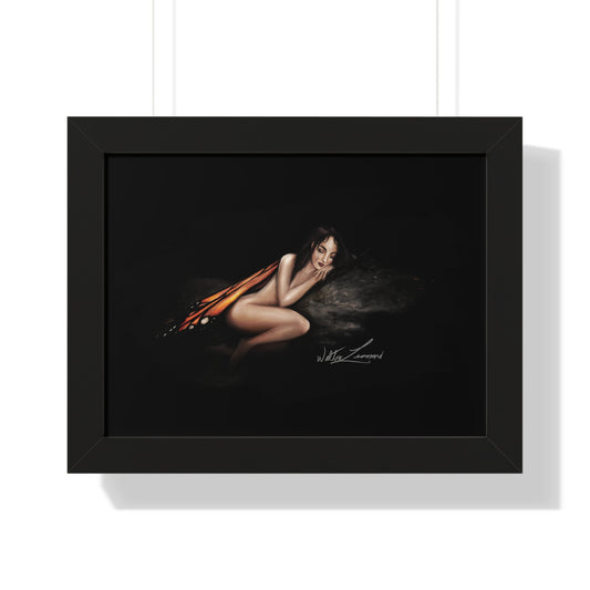 Monarch Faerie Framed Horizontal Poster