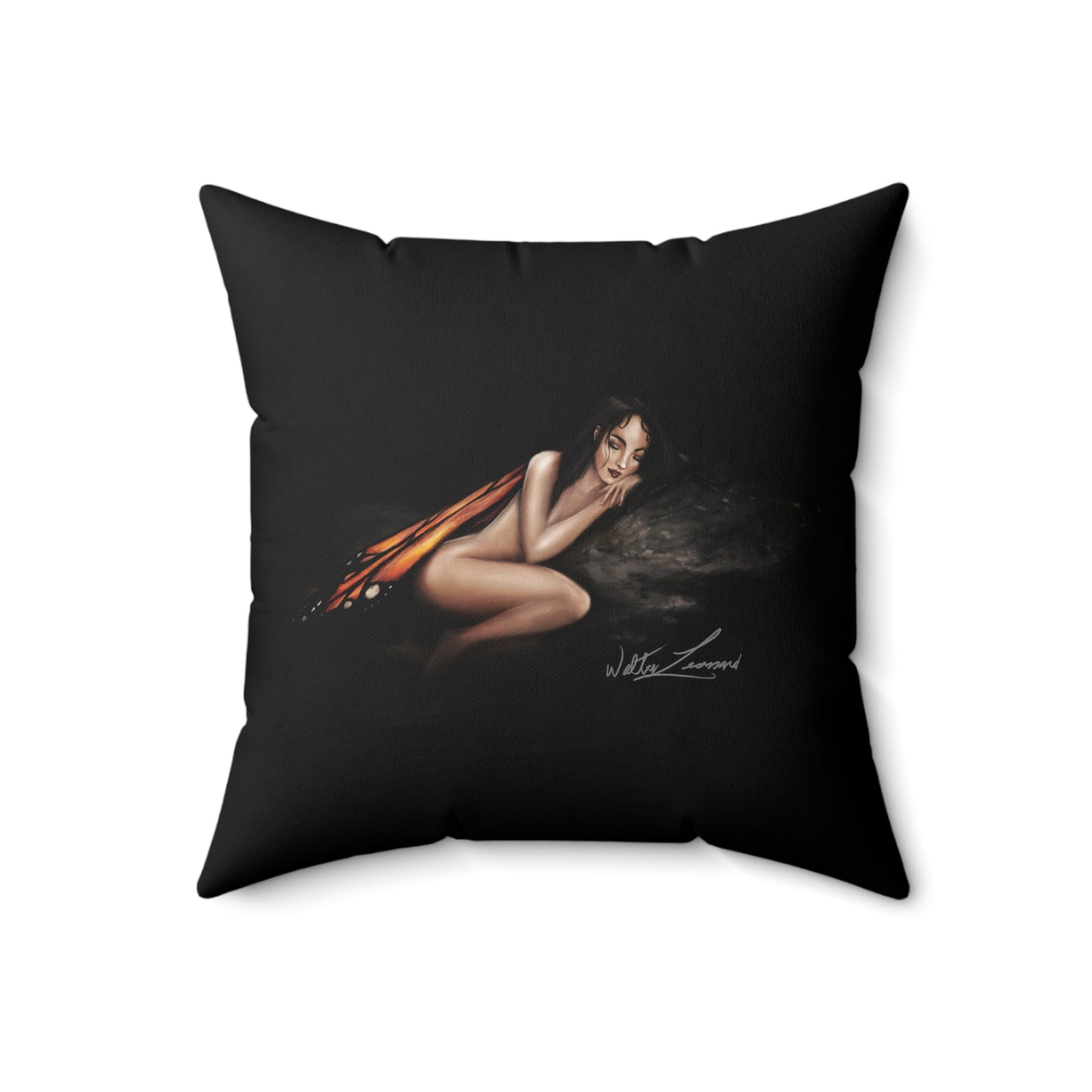 Monarch Faerie - Spun Polyester Square Pillow
