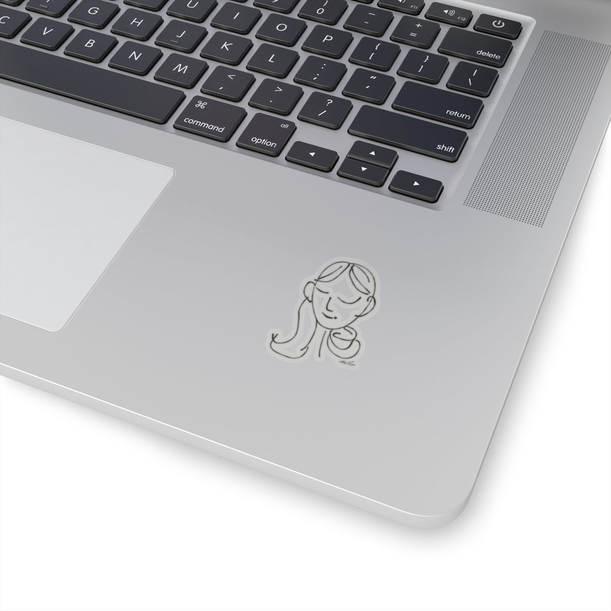 sem·i·co·lon girl by walterleonard Kiss-Cut Stickers
