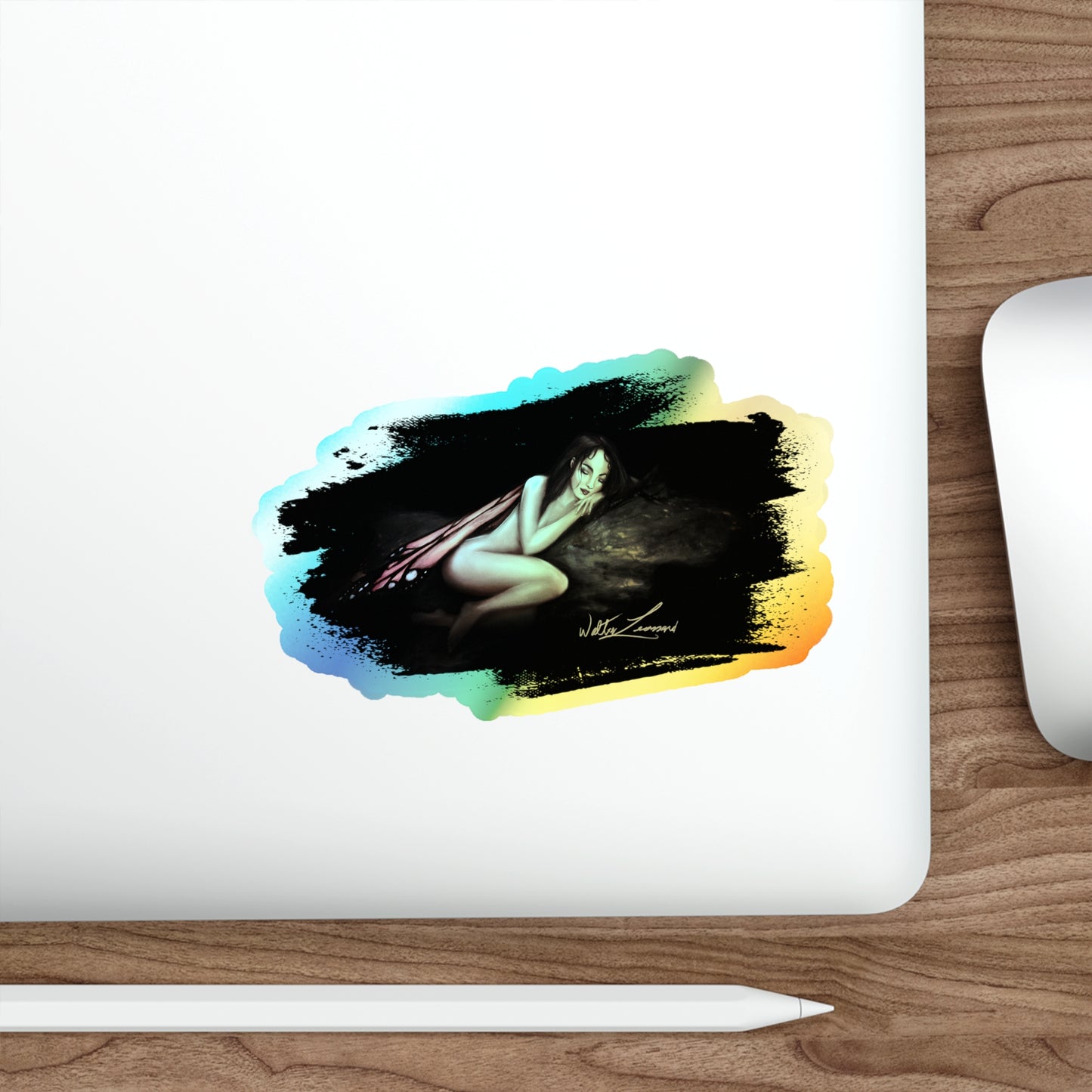 Monarch Faerie Holographic Die-cut Stickers