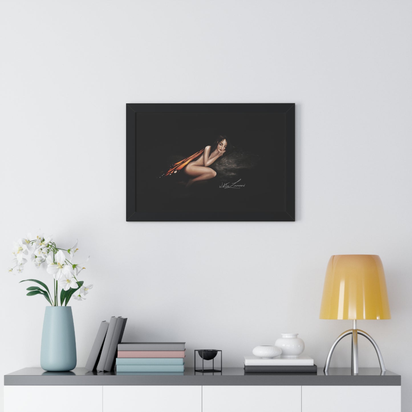 Monarch Faerie Framed Horizontal Poster