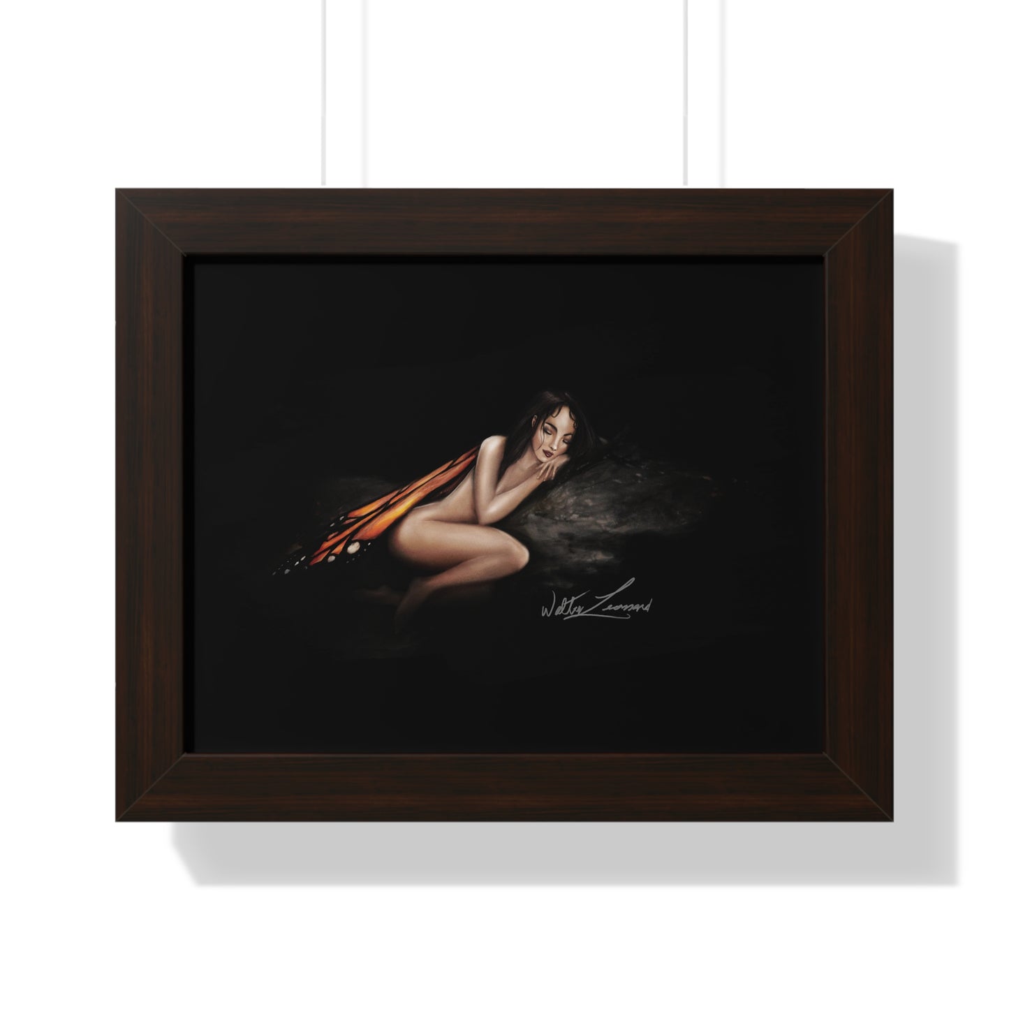 Monarch Faerie Framed Horizontal Poster