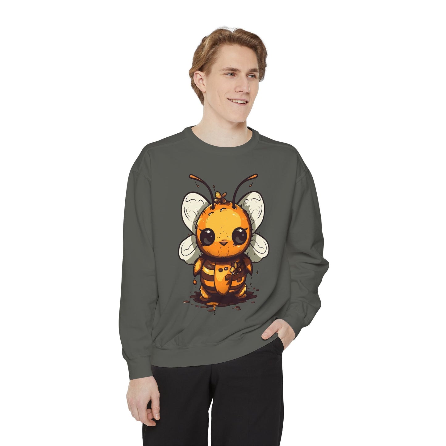 Bumble "Honey" Bee Unisex Garment-Dyed Sweatshirt