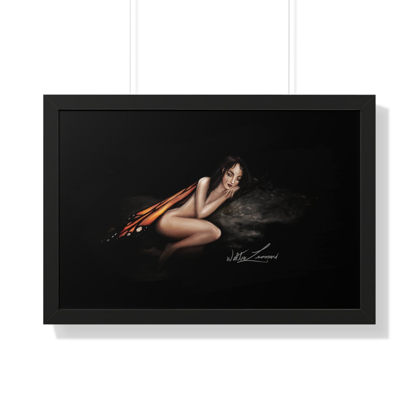 Monarch Faerie Framed Horizontal Poster