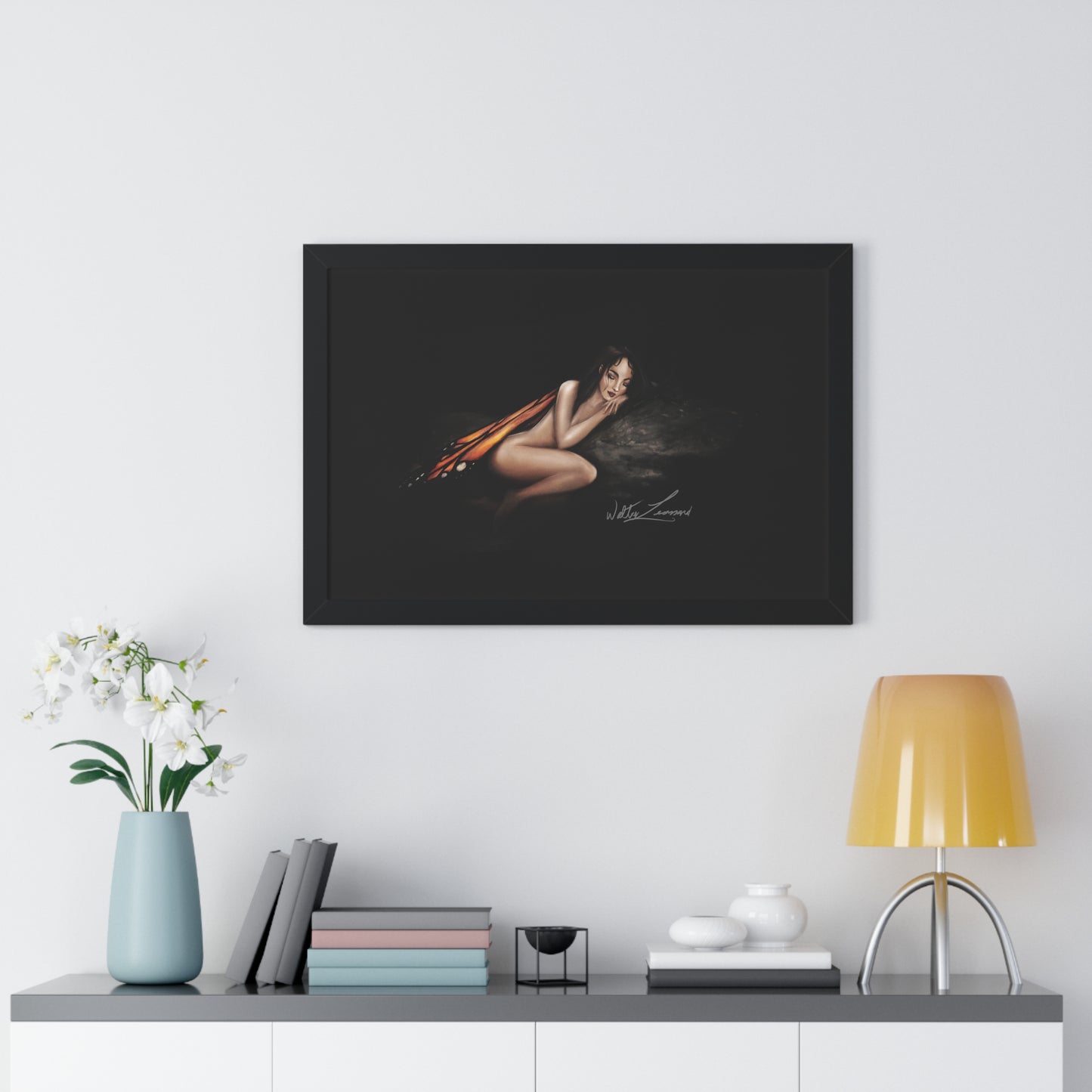 Monarch Faerie Framed Horizontal Poster