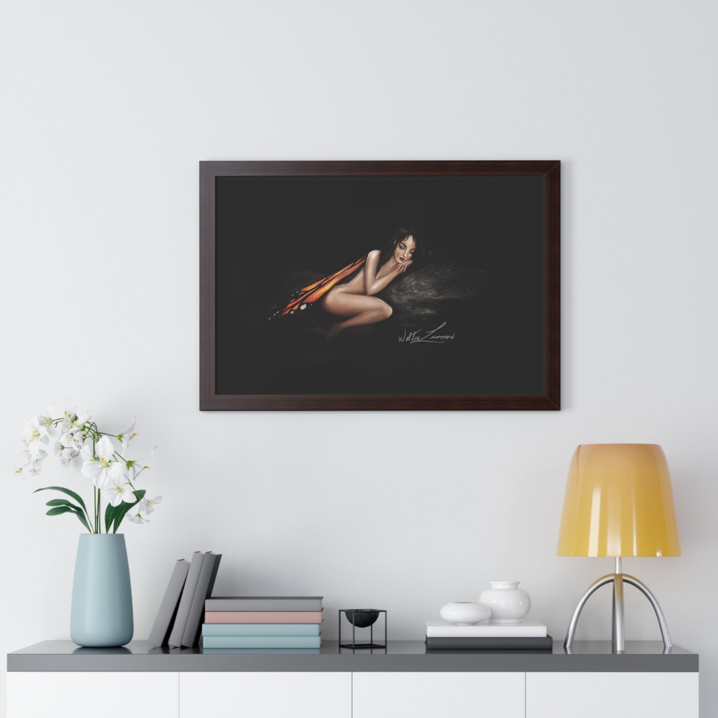 Monarch Faerie Framed Horizontal Poster
