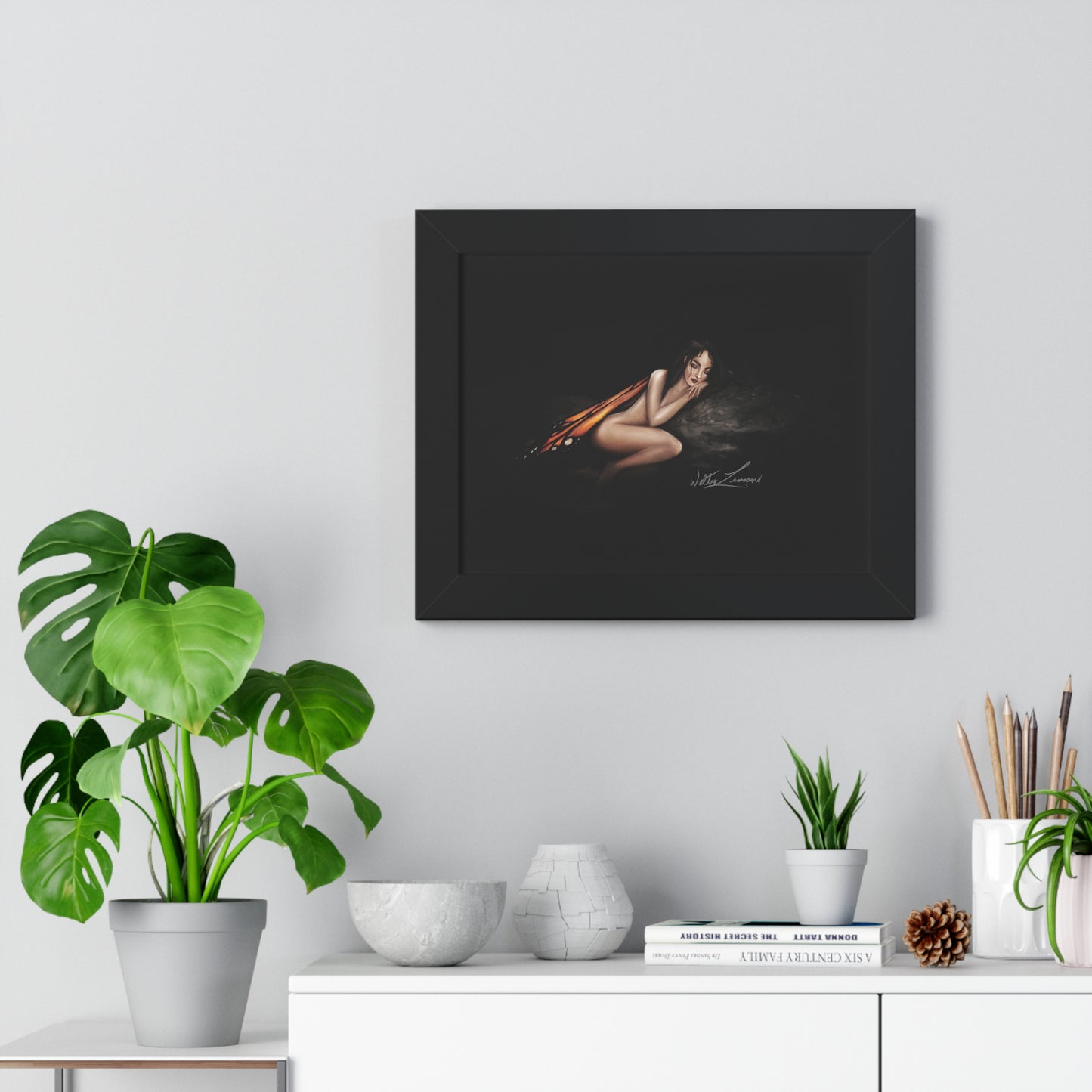 Monarch Faerie Framed Horizontal Poster