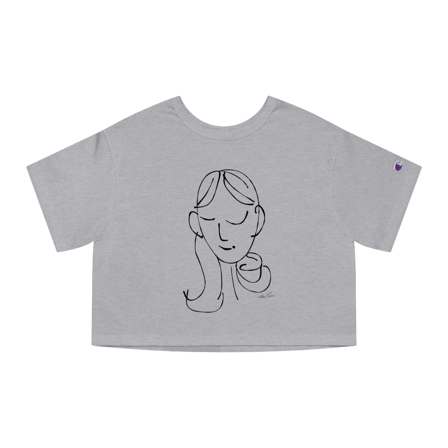 sem·i·co·lon girl by walterleonard Champion Women's Heritage Cropped T-Shirt