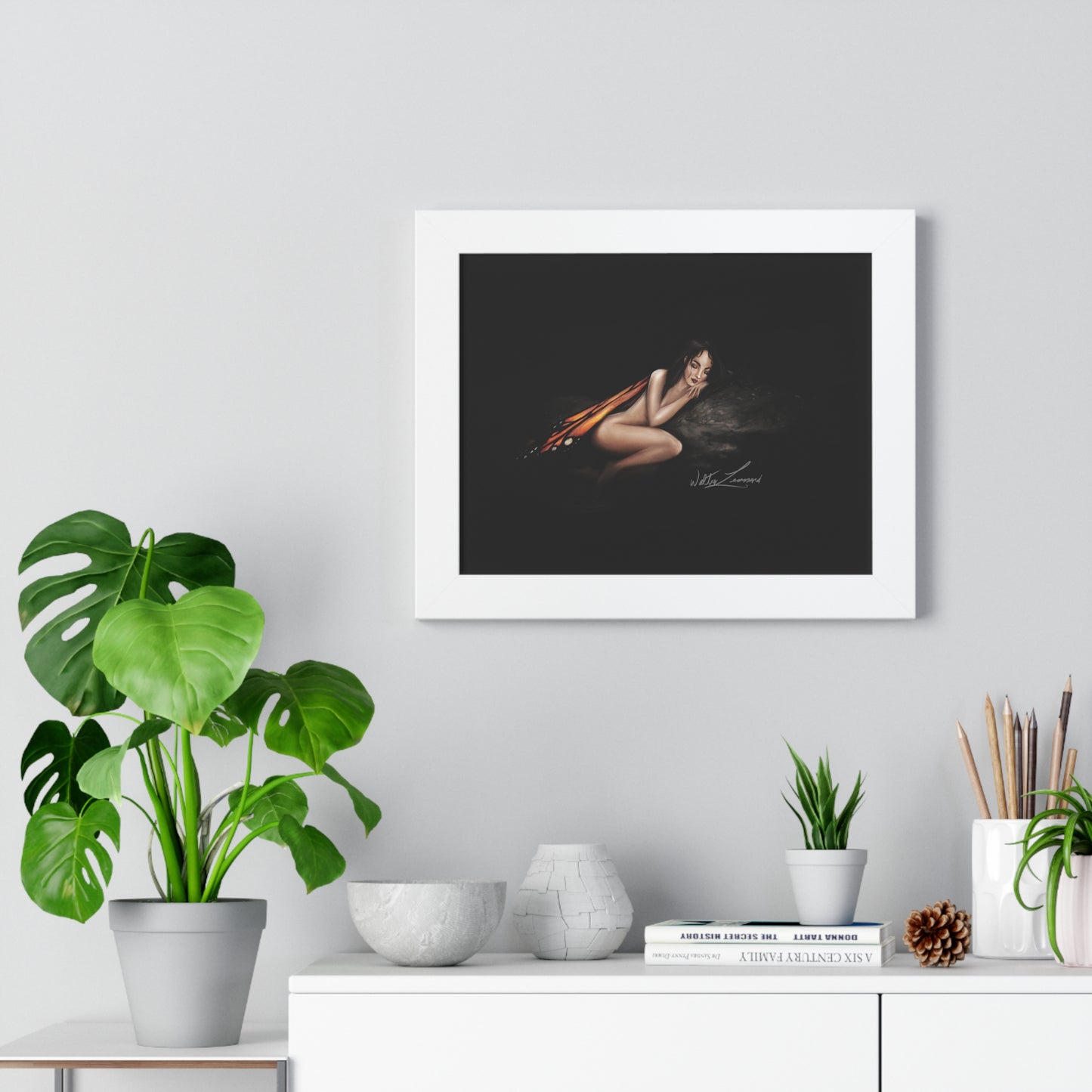 Monarch Faerie Framed Horizontal Poster