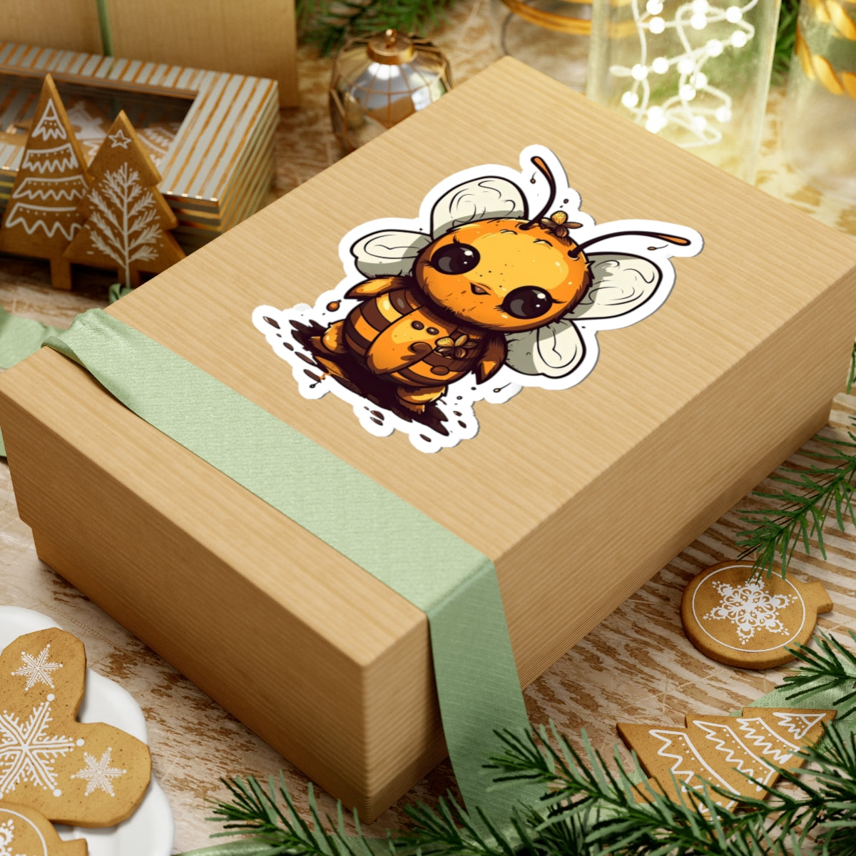 Bumble "Honey" Bee Kiss-Cut Stickers