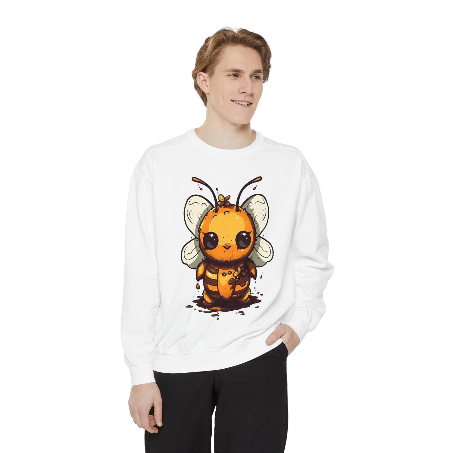 Bumble "Honey" Bee Unisex Garment-Dyed Sweatshirt