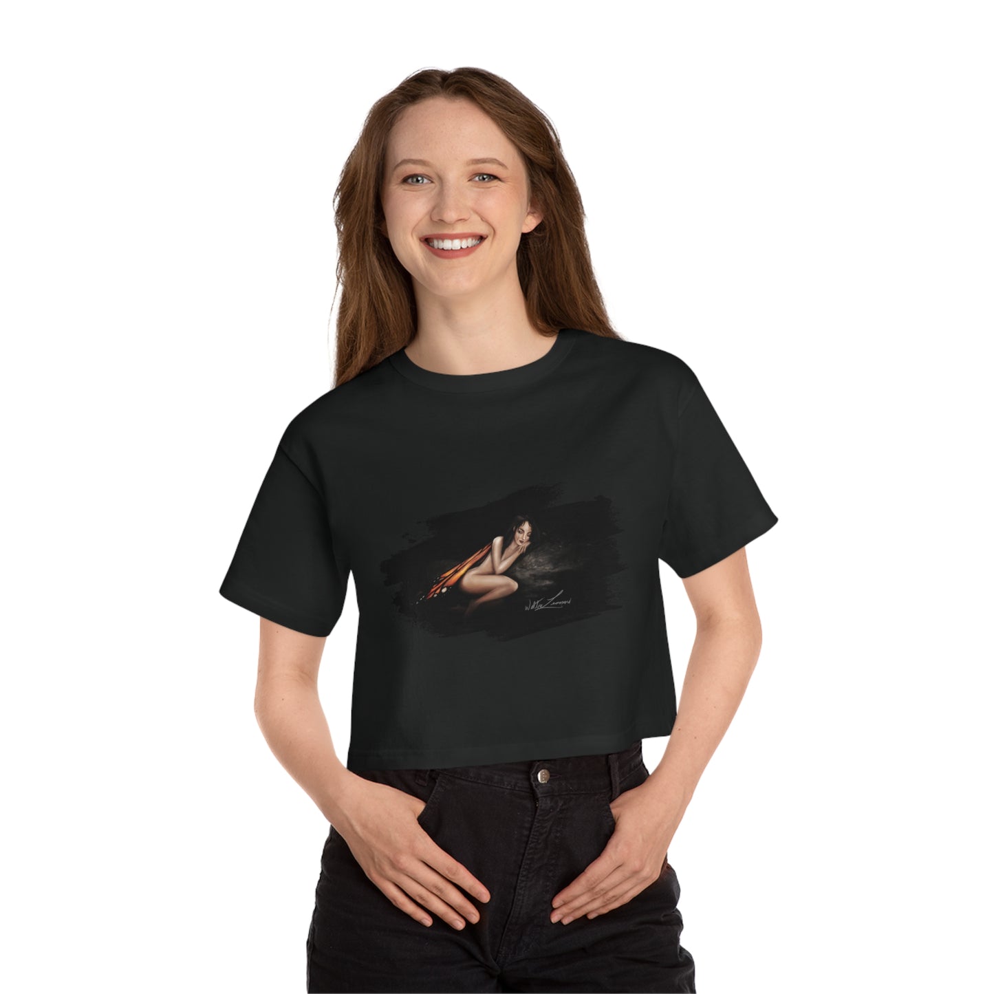 Monarch Faerie Champion Women's Heritage Cropped T-Shirt