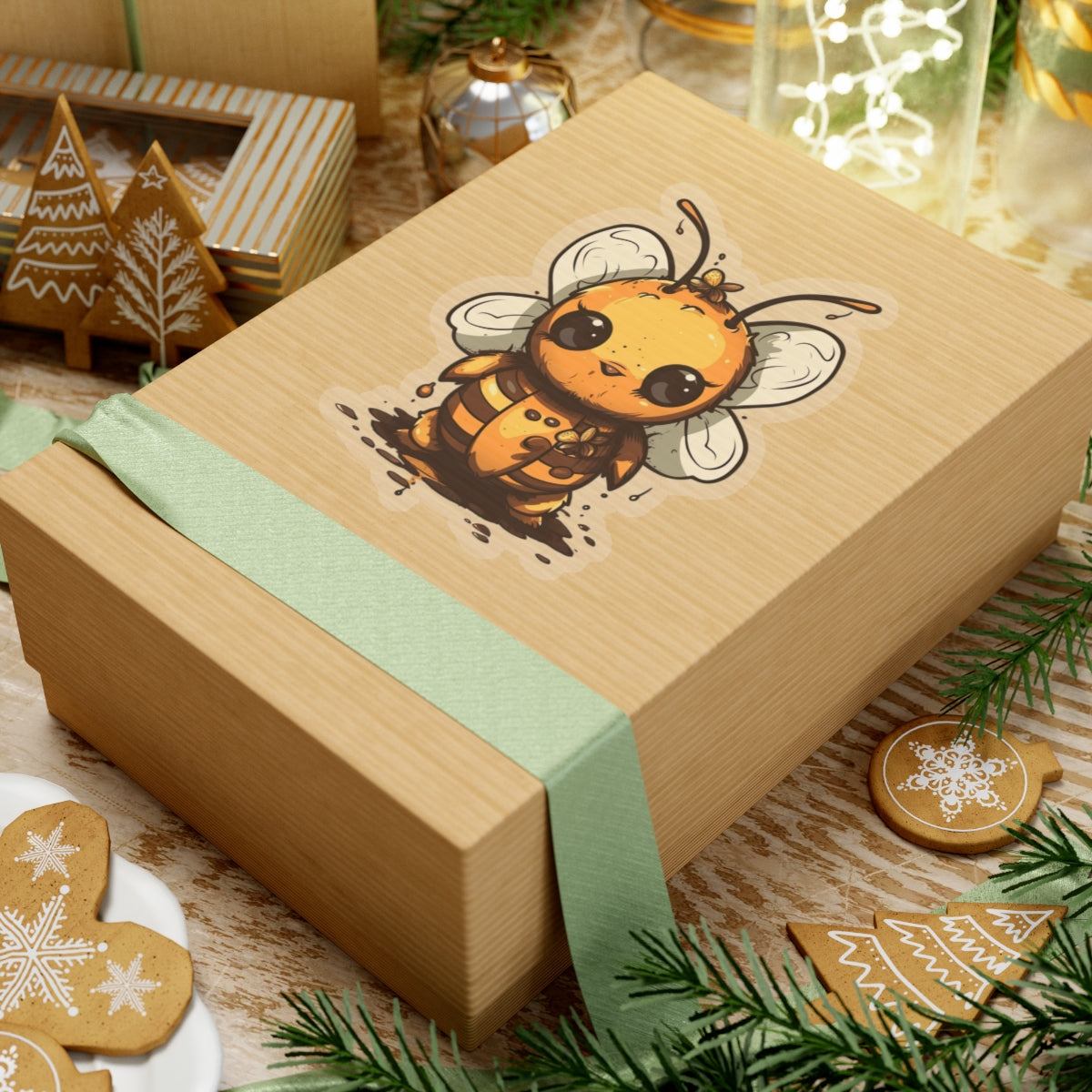 Bumble "Honey" Bee Kiss-Cut Stickers
