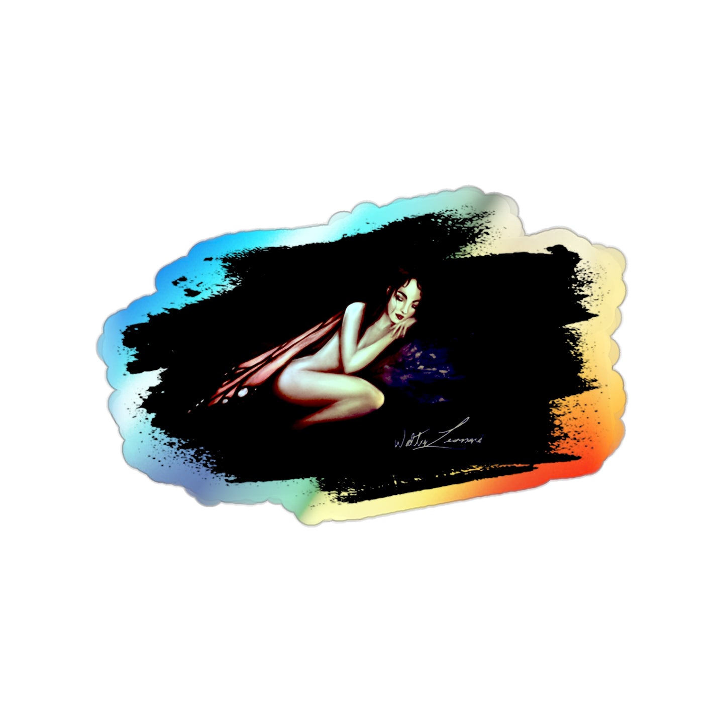 Monarch Faerie Holographic Die-cut Stickers