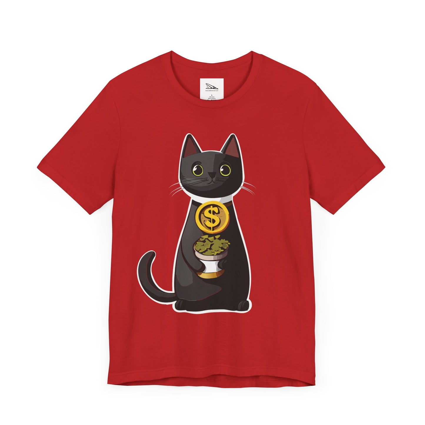 Black Cat Catnip Dealer Unisex Jersey Short Sleeve Tee