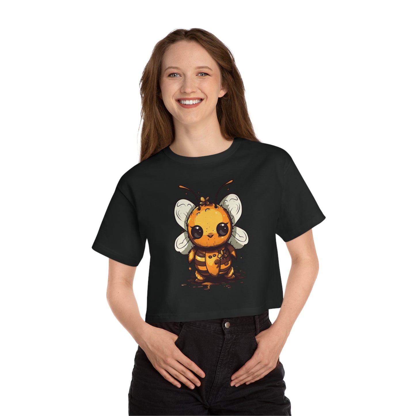 Bumble "Honey" Bee Champion Women's Heritage Cropped T-Shirt