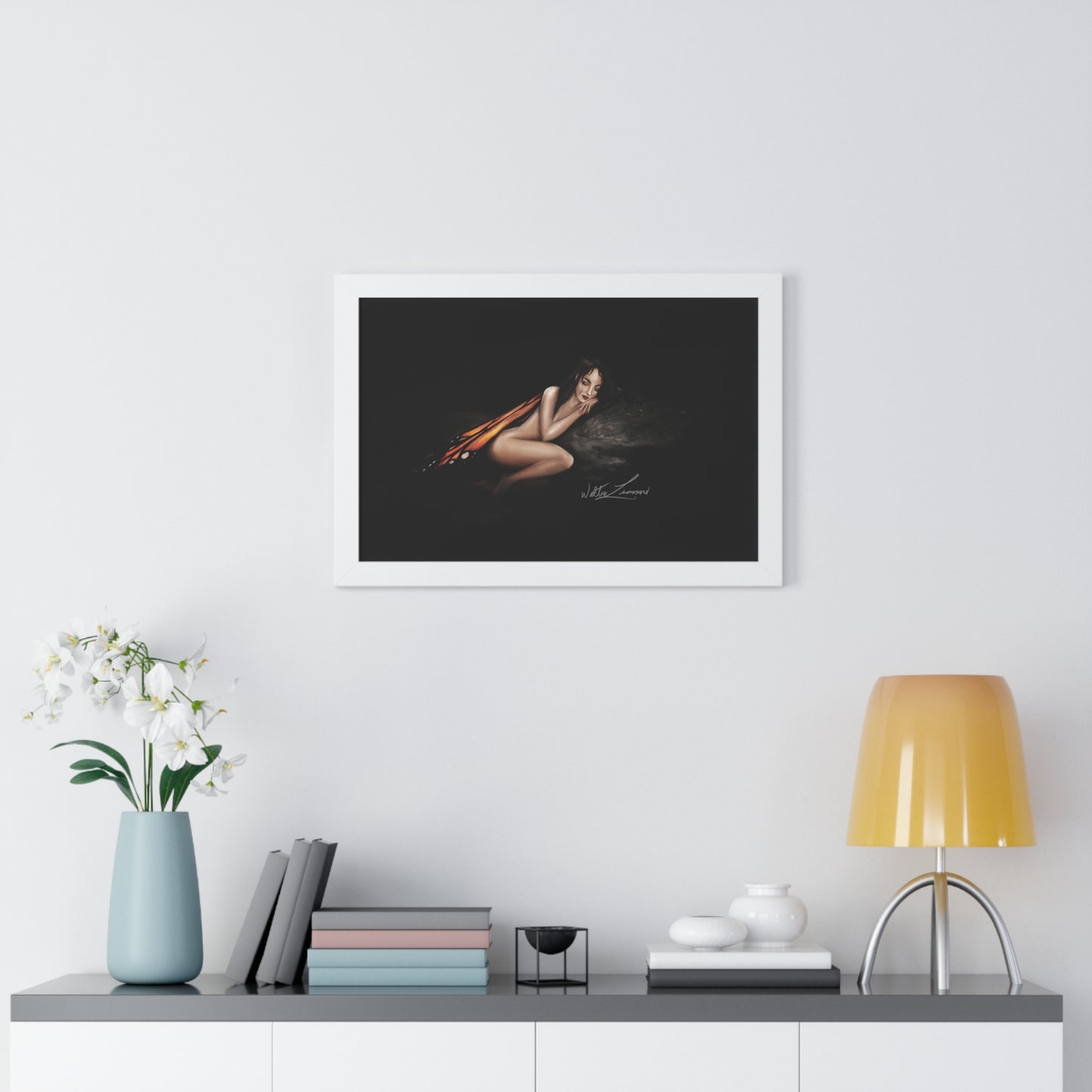 Monarch Faerie Framed Horizontal Poster