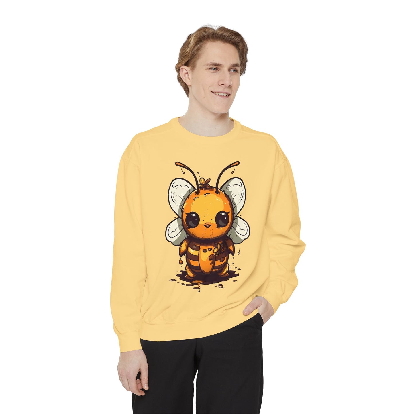 Bumble "Honey" Bee Unisex Garment-Dyed Sweatshirt