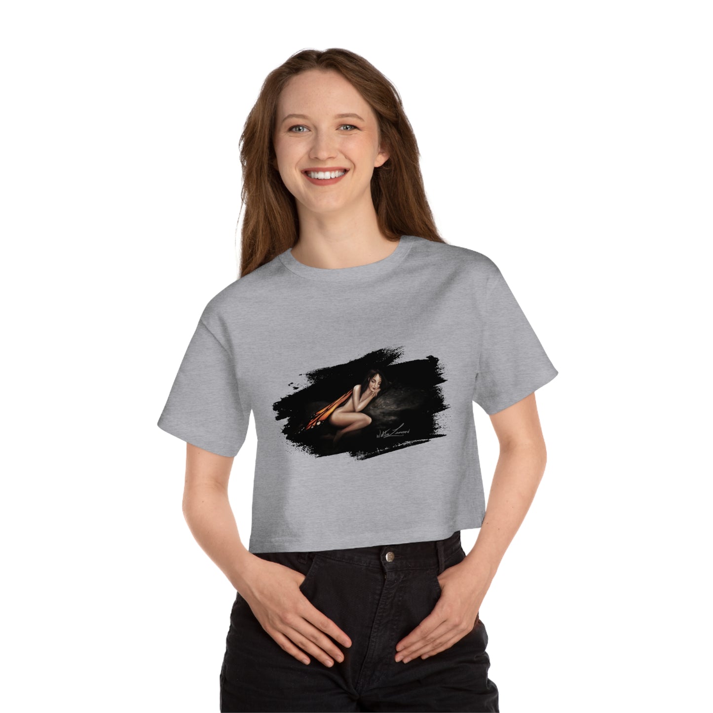 Monarch Faerie Champion Women's Heritage Cropped T-Shirt