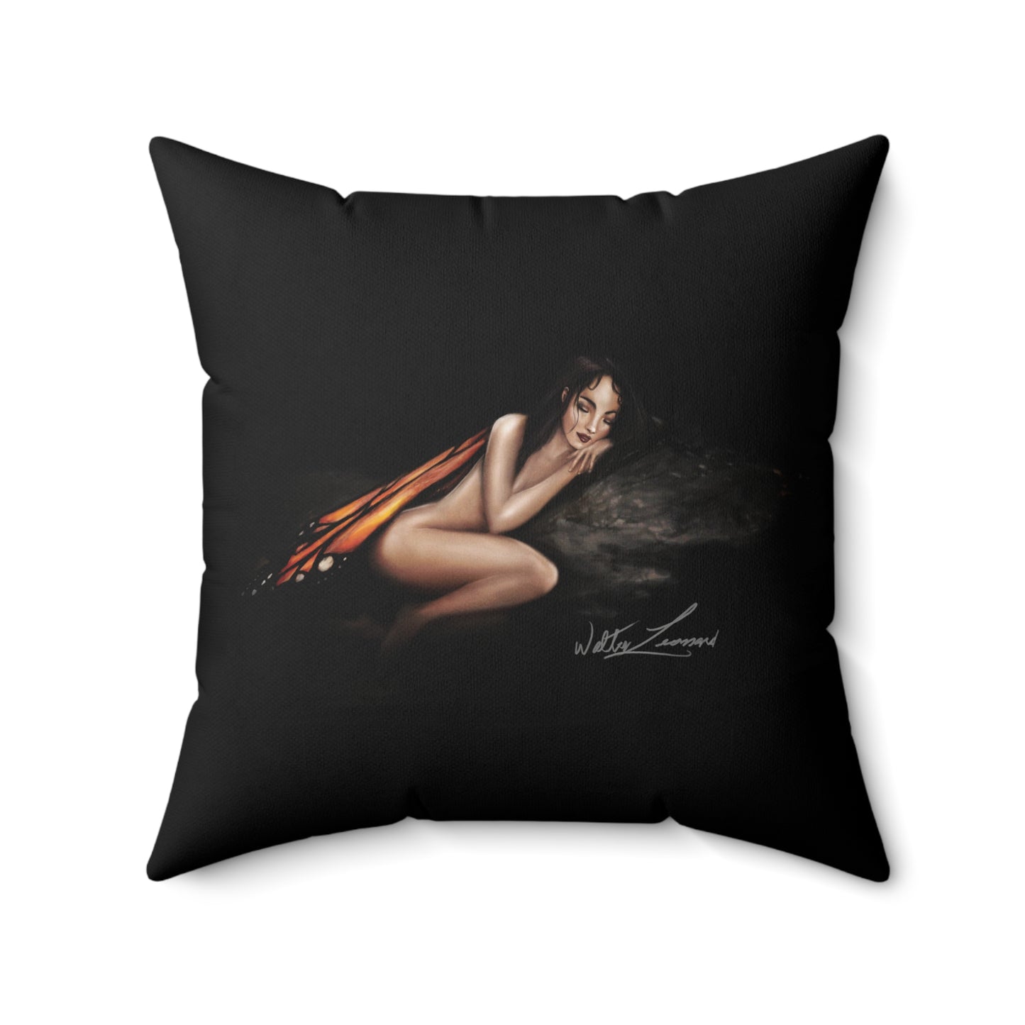 Monarch Faerie - Spun Polyester Square Pillow