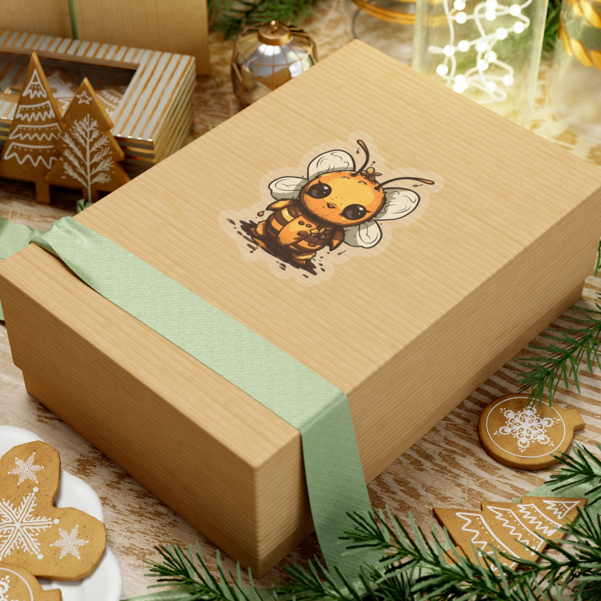Bumble "Honey" Bee Kiss-Cut Stickers