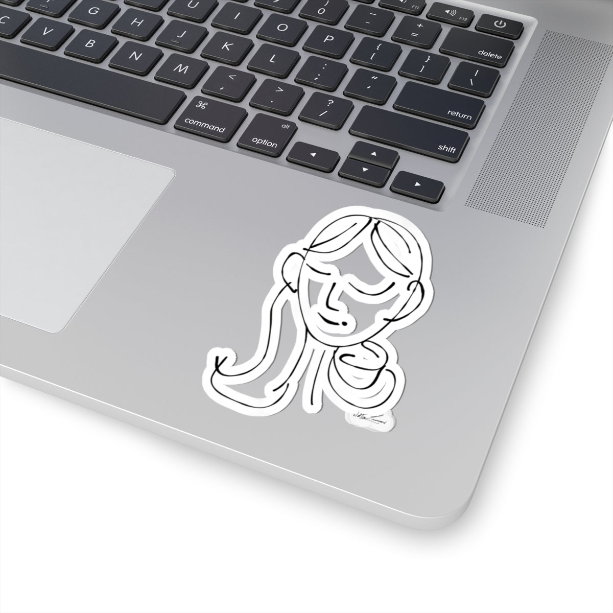 sem·i·co·lon girl by walterleonard Kiss-Cut Stickers