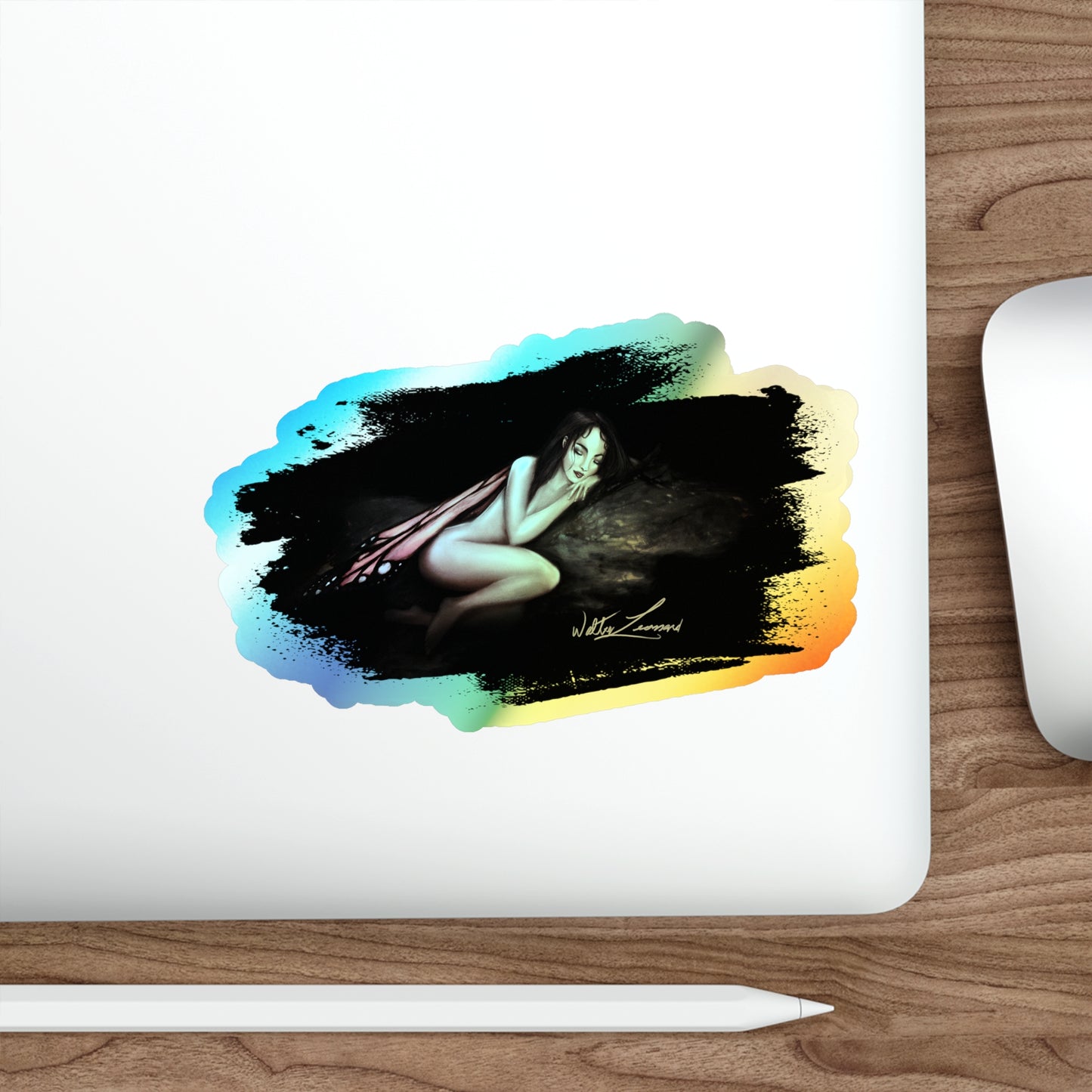 Monarch Faerie Holographic Die-cut Stickers